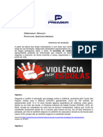 Tema A Escalada Da Violência Escolar No Brasil