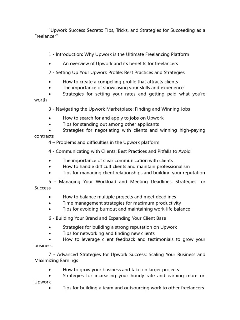 Upwork Pdf Freelancer Reputation