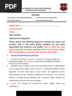 v1 Final Marketing Management Exam Redacted