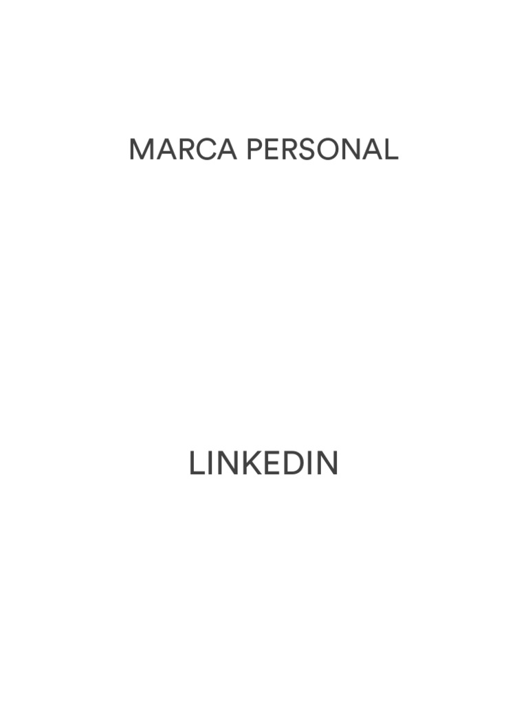 Optimiza tu Perfil en LinkedIn | PDF | Vinculado en