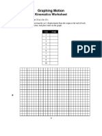 Graphing Motion Kinematics Worksheet