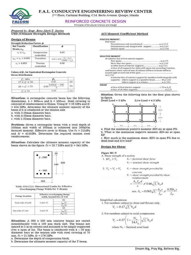 RCD La Salle | PDF | Beam (Structure) | Reinforced Concrete