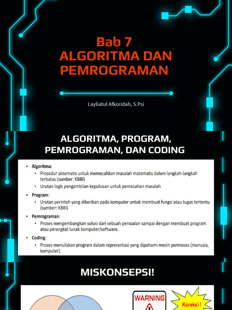 Algoritma dan Pemrograman Kelas 7 | PDF | Komputer