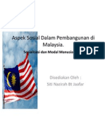 Aspek Sosial Dalam Pembangunan Di Malaysia