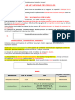 Cours Chap2-Le Métabolisme Des Cellules