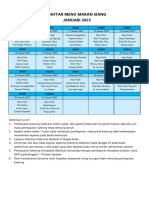 Menu Katering Januari 2023 (SD-SMA)