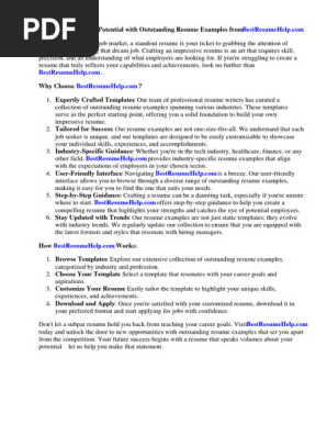 Outstanding Resume Examples