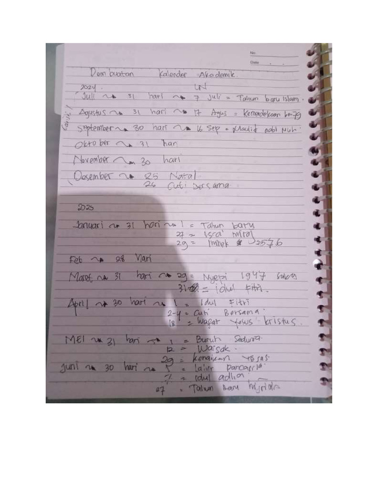 Hasil Analisis Kalender Akademik | PDF