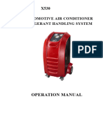 Operation Manual: Automotive Air Conditioner Refrigerant Handling System