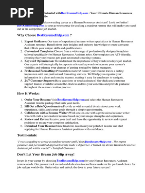 Human Resources Assistant Resume