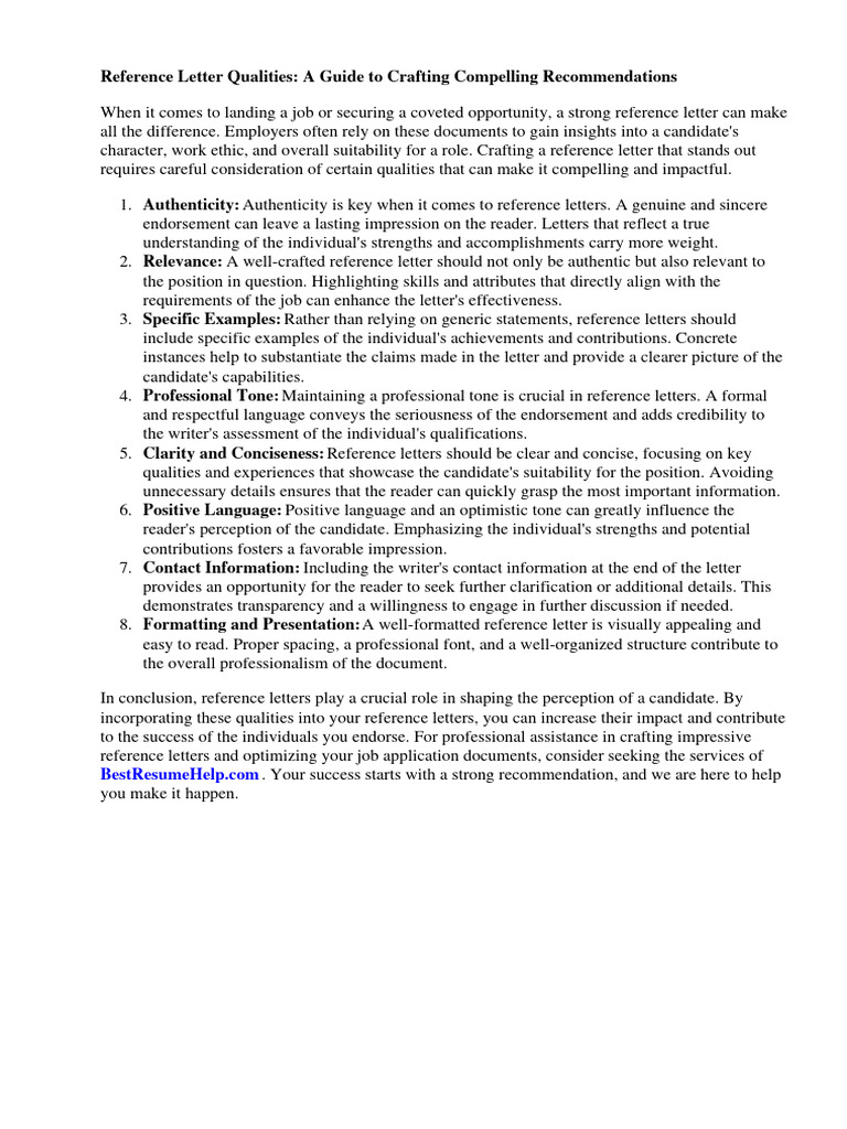 Crafting Effective Reference Letters | PDF | Writers | Procrastination