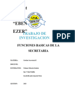 Institut o "Eben Ezer": Trabajo de Investigacion