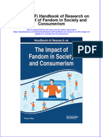 Handbook of Research On The Impact of Fandom in Society and Consumerism Full Chapter PDF