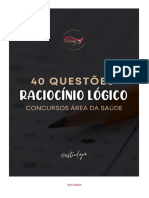 40 Questões de Raciocínio Lógico - @estudaja