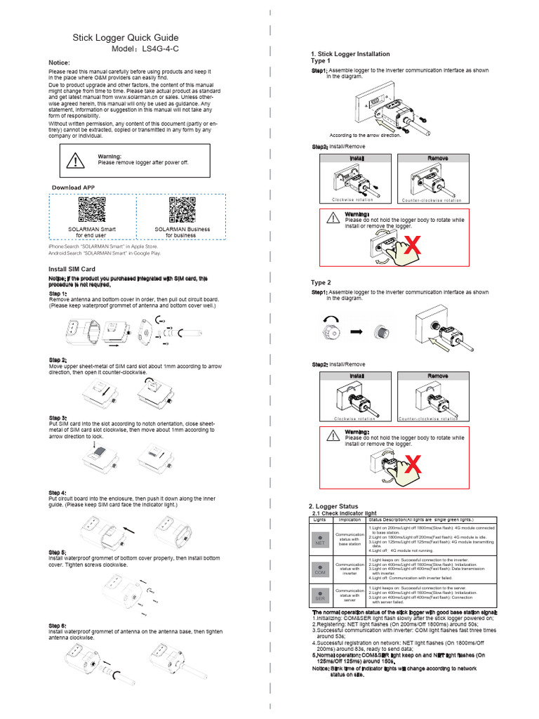 LS4G Stick Logger Installation Guide | PDF | Software | Computer ...