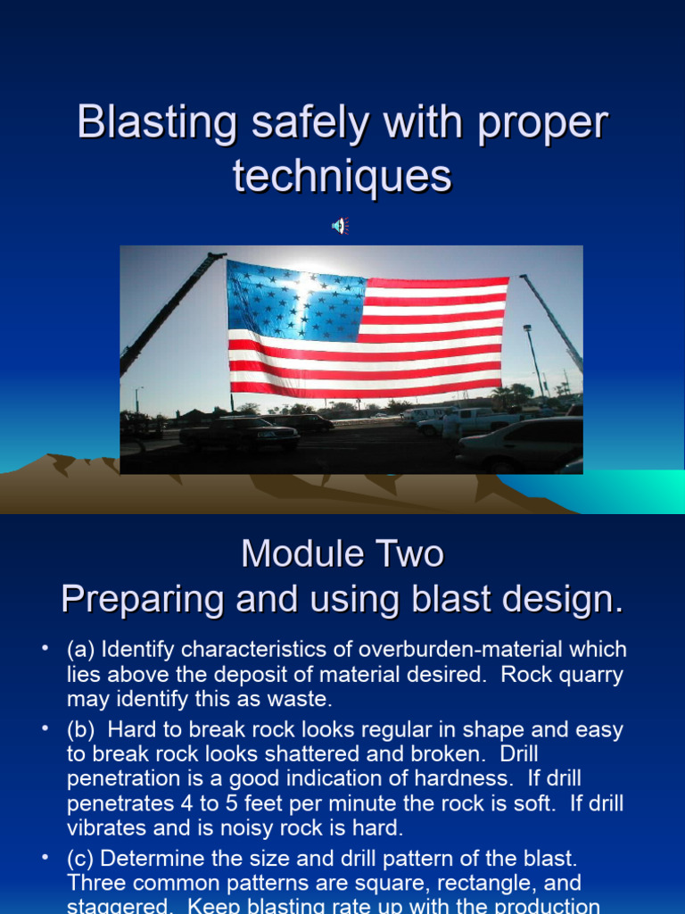 Safe Blasting Techniques and Design | PDF