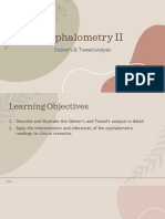 Cephalometry II