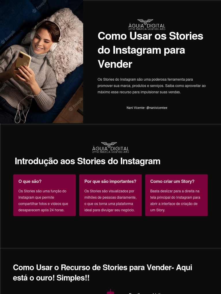 Como Usar Os Stories Do Instagram para Vender | PDF | Hashtag