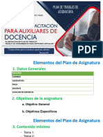 Plan de Trabajo de Asignatura