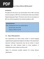 How To Write An SRS Document