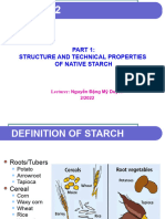 Lesson 2 Structure and Properties of Starch