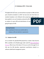 Analysis of SRS - A CASE Study