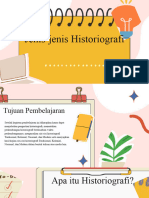 Jenis-Jenis Historiografi Sejarah