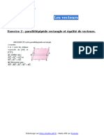 Les Vecteurs Exercice 2 Terminale