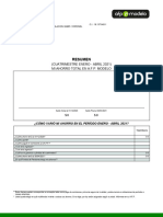 Cartola Cuatrimestral Resumida AFPModelo