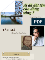 Ai Đã Đặt Tên Cho Dòng Sông