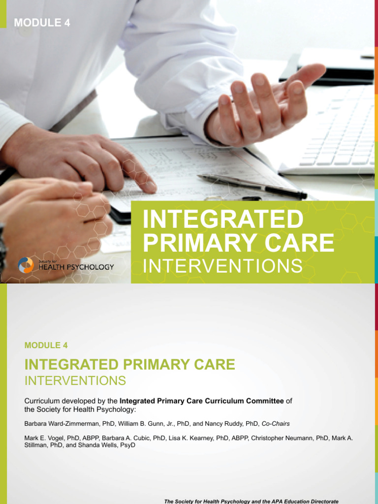 Integrated Primary Care Interventions | PDF | Psychotherapy | Behaviour ...