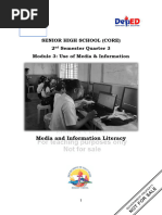 Module 3 Use of Media Information