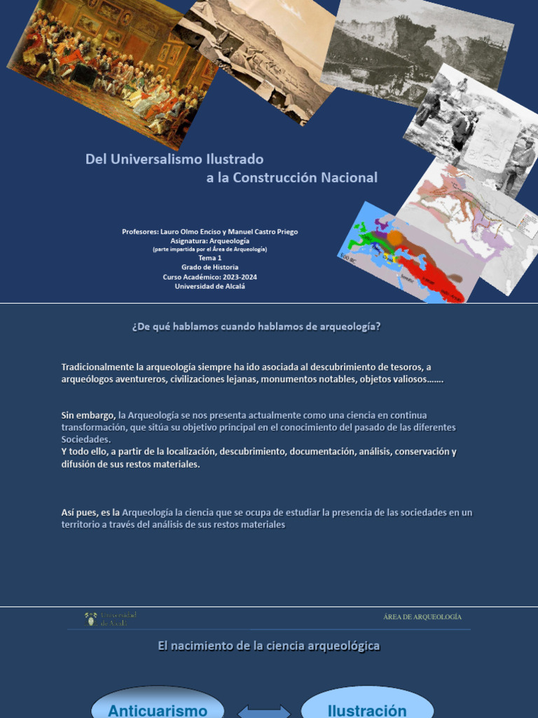 Tema 1 Historiografía De La Arqueología Pdf Arqueología Nación