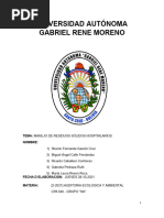 Informe Manejo Residuos Hospitalarios