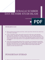 8 - Ijtihad Sebagai Sumber Dan Metode Studi Islam