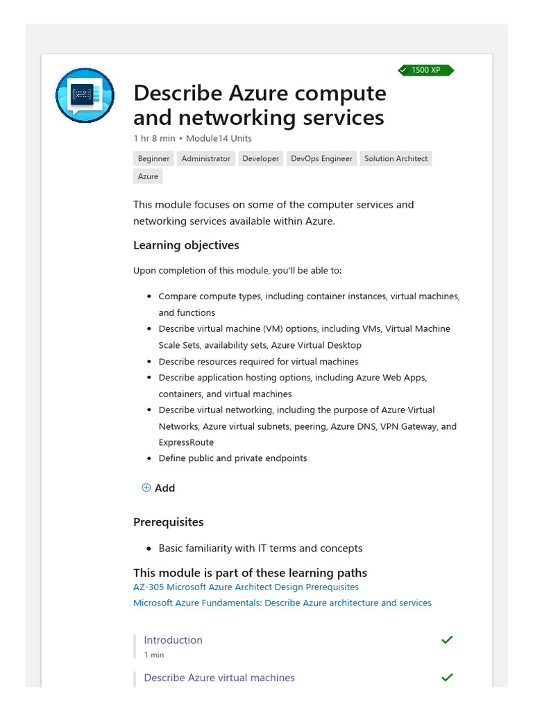 Overview of Azure Compute Services | PDF | Computer Network | Virtual ...