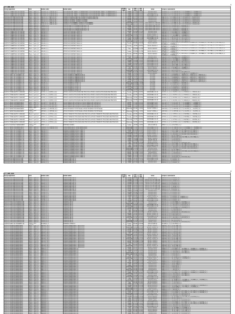 Lecturing-timetable | PDF | Business Process | Systems Engineering