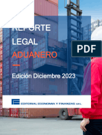Reporte Legal Aduanero - Diciembre 2023