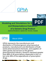 Modeling and Simulations For Development and Bioequivalence Evaluation of A Generic Drug Product