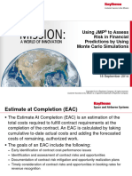 Using JMP To Assess Risk in Financial Predictions by Using Monte Carlo Simulations