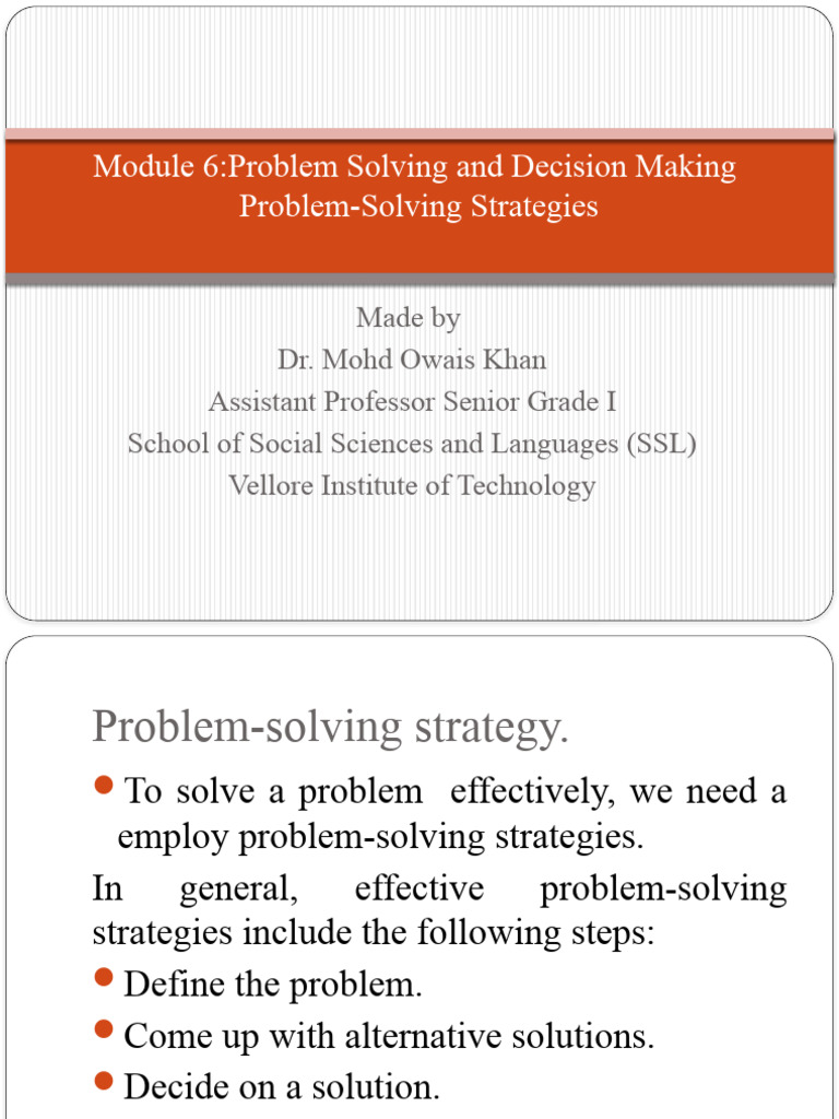 Module 6 Problem-Solving Strategies | PDF | Algorithms | Algorithms And ...