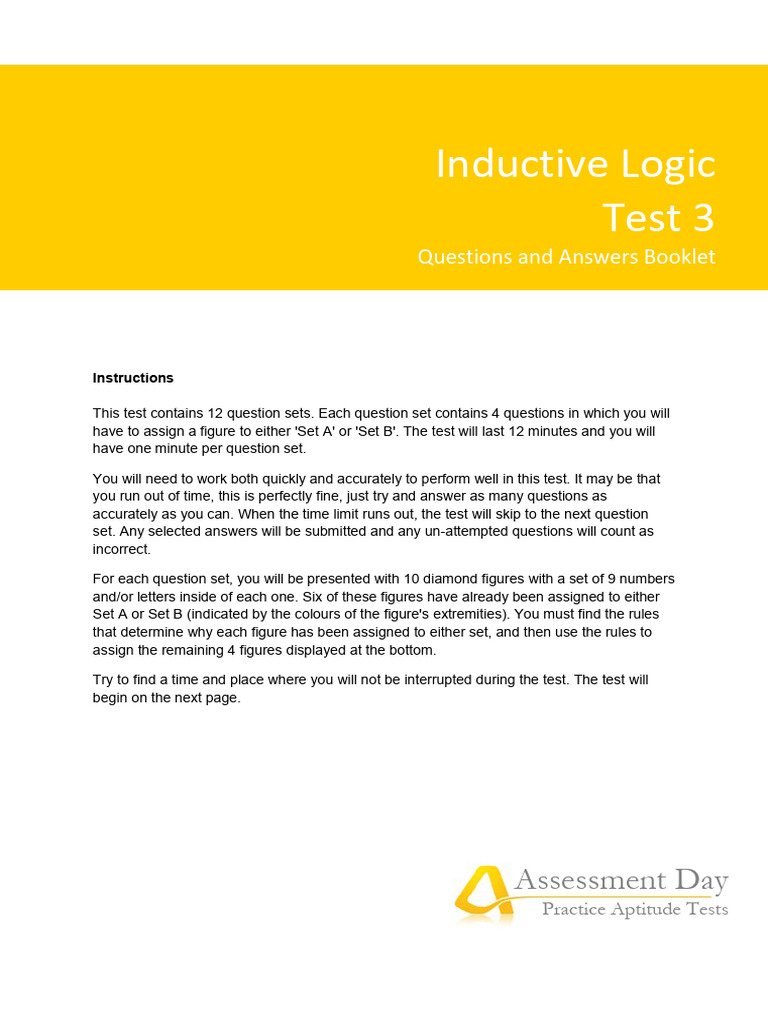 Inductive Logic 3 Solutions | PDF