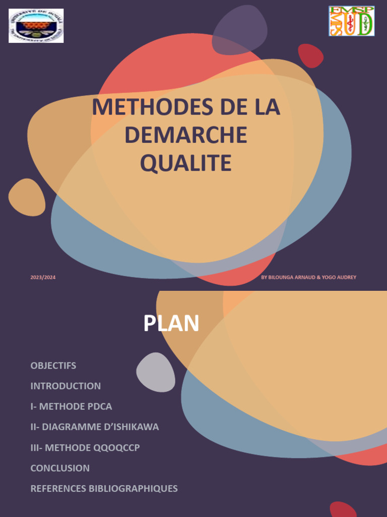 MÉTHODES DE LA DÉMARCHE QUALITÉ | PDF | Management de la qualité ...