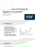 Olvadáspont És Forráspont Függése A Nyomástól