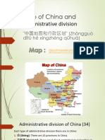 Map of China and Administrative Division