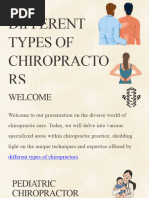 Different Types of Chiropractors