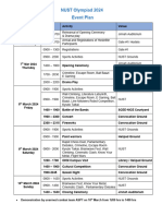 One Pager Plan Olympiad