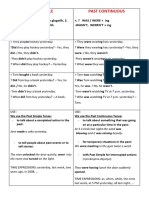 Past Simple and Past Continuous Tense