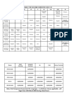 Second Semester Final Exam Timetable 2023-24