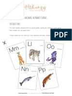 Animal Alphabet Cards